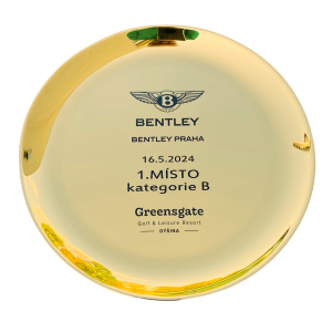 Luxusní trofej – pokovený talíř