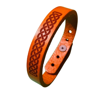 Náramek – pravá kůže – hnědý - Obrázek 2